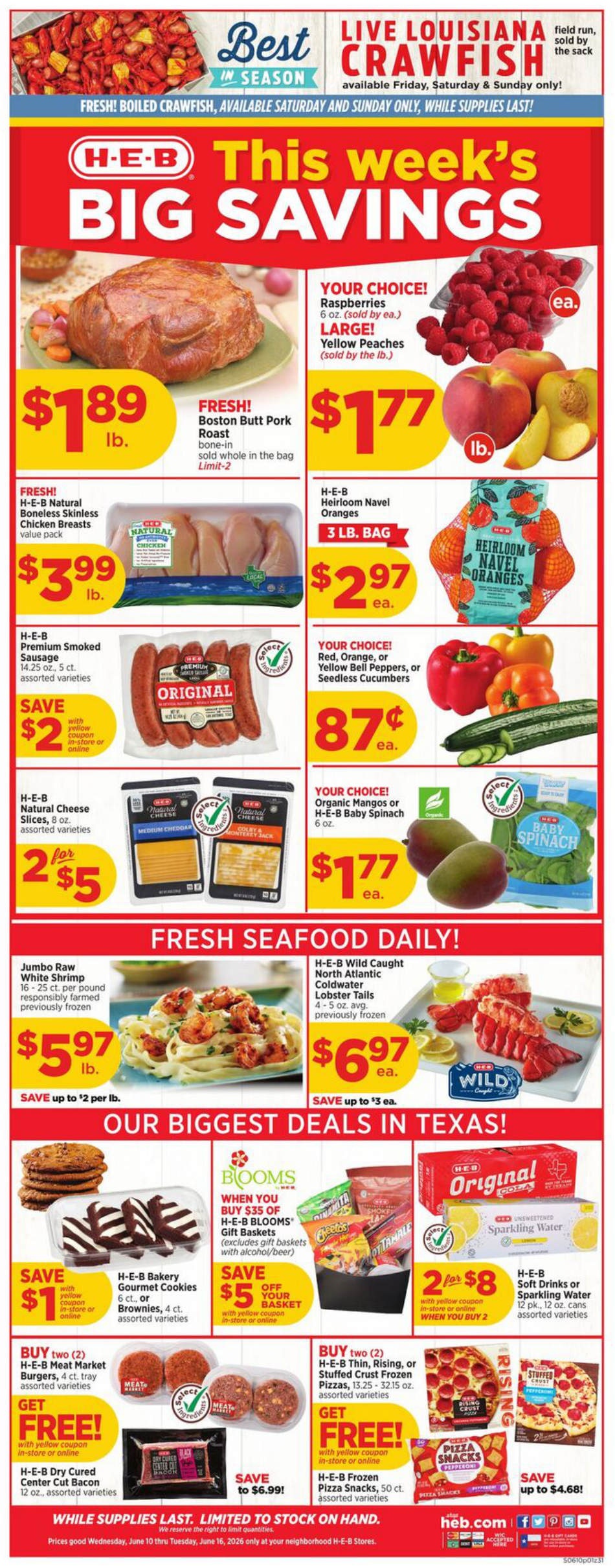 HEB Weekly Ad Page 1