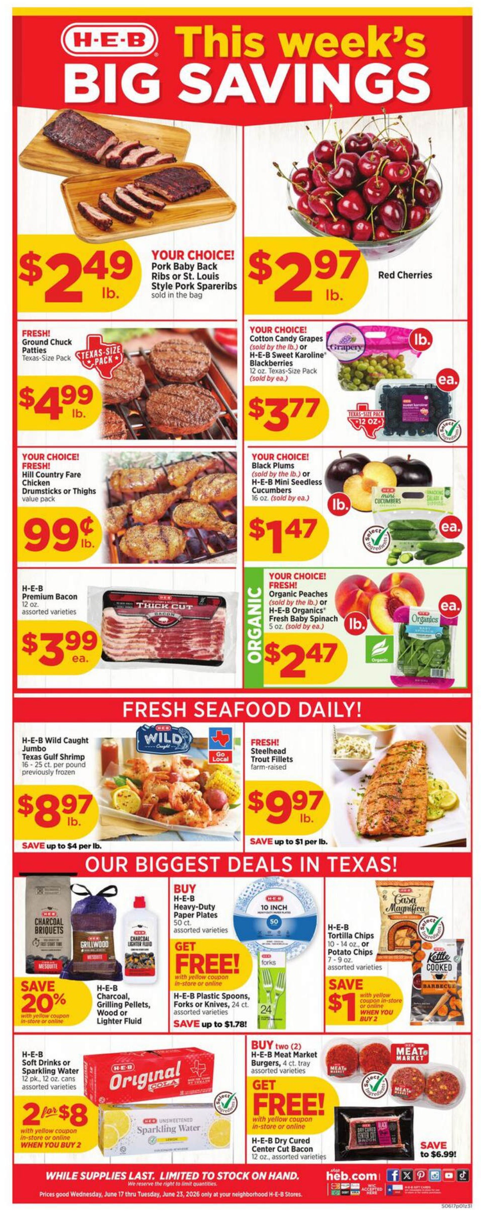 HEB Weekly Ad Page 1