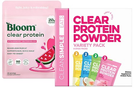 Clear protein vitamins & supplements