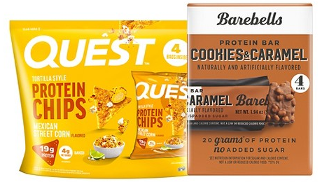 Select nutrition bars & snacks