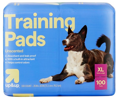 up&up 100-ct. unscented dog training pads