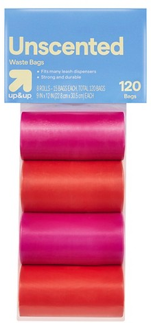 up&up 120-ct. unscented dog waste bags