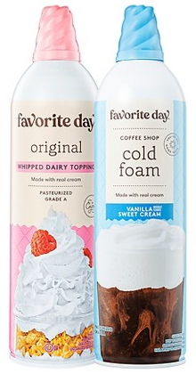 Select Favorite Day cold foam & whipped topping