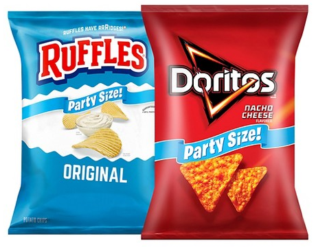 Select Frito-Lay party-size snacks & dips