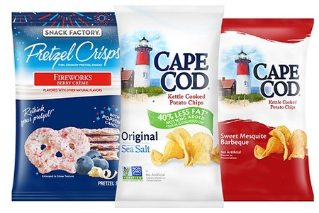 Select Cape Cod, Snack Factory & Kettle Brand snacks