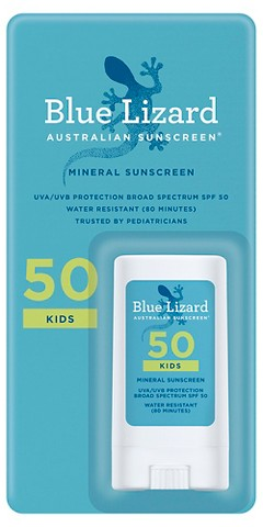 Blue Lizard kids' SPF 50 0.5-oz. mineral sunscreen stick