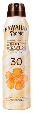 Hawaiian Tropic Weightless Hydration SPF 30 6-oz. sunscreen spray