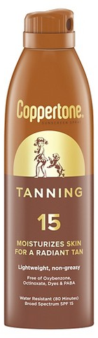 Coppertone Tanning SPF 15 5.5-oz. sunscreen spray