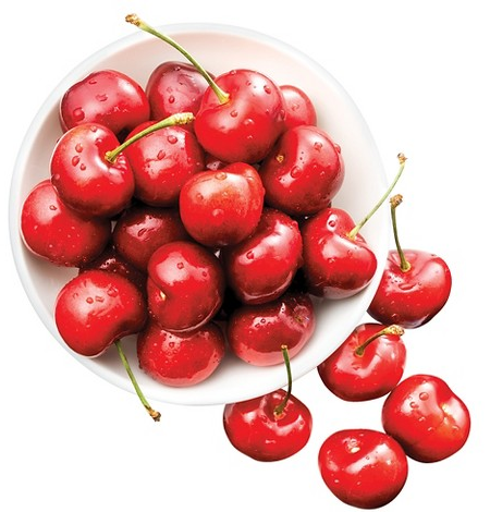 Select fresh cherries