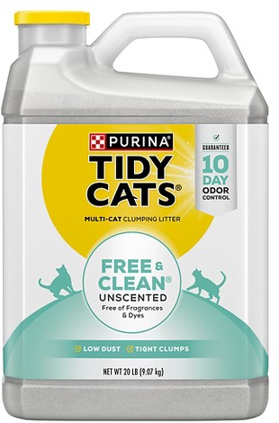 Purina Tidy Cats free & clean unscented clumping litter