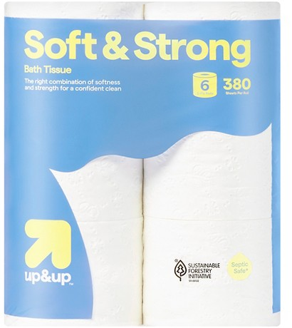 up&up™ soft & strong 6-pk. toilet paper