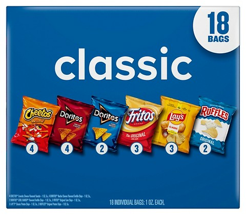 Select Frito-Lay 18-ct. variety pack snacks
