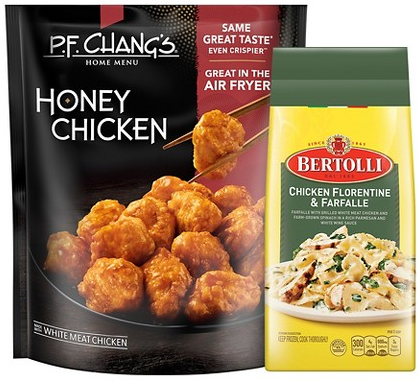 Select P.F. Chang’s & Bertolli frozen meals