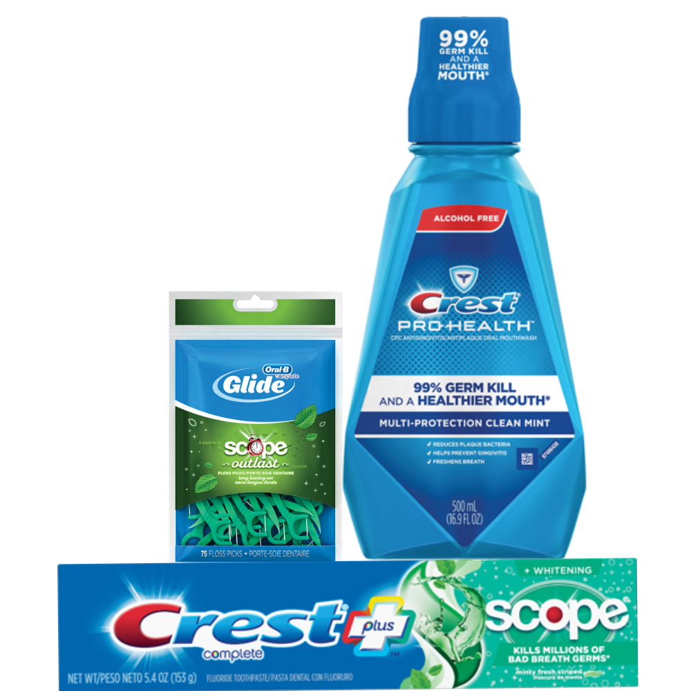 Crest or Oral-B Dental Care