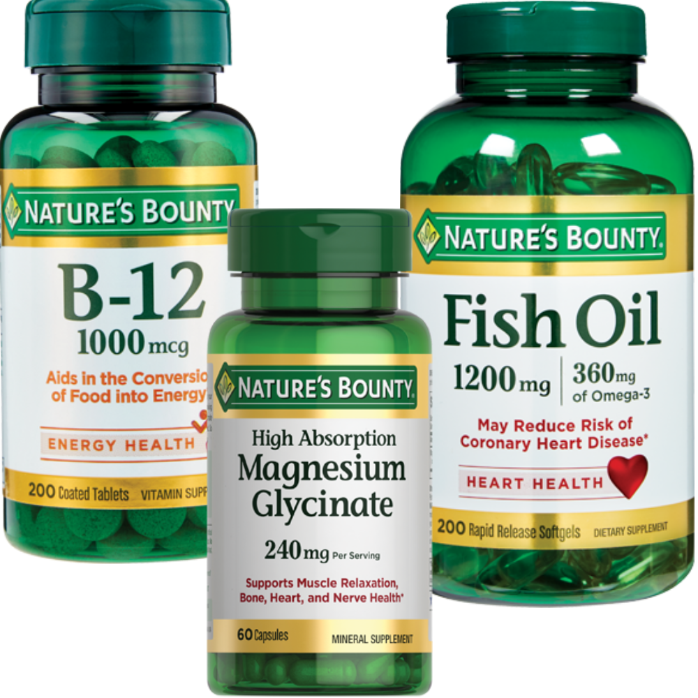 Mix and Match Nature's Bounty Probiotics, Vitamins and Supplements