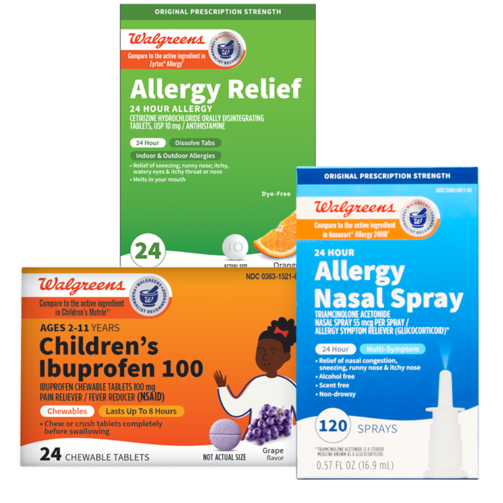 Walgreens Allergy, Cold & Flu Relief or Immune Support