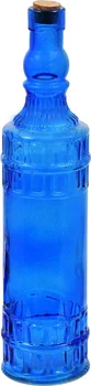 Blue Decorative Vintage Glass Bottles with Cork Stoppers