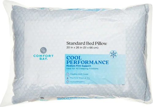Comfort Bay Cool Performance Standard Bed Pillow, 20 in x 26 in