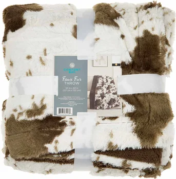 Comfort Bay Faux Fur Throw, 50 in x 60 in, 1 ct - Assorted