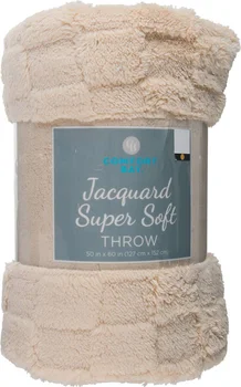 Comfort Bay Jacquard Super Soft Throw, 50 in x 60 in, Assorted