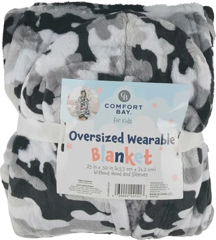 Comfort Bay Kids Oversized Wearable Blanket Without Hood and Sleeves, 25 in x 30 in