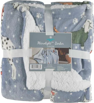 Comfort Bay Microlight Berber Throw, 50 in x 60 in, Assorted
