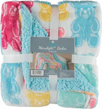 Comfort Bay Microlight Berber Throw, 50 in x 60 in, Assorted
