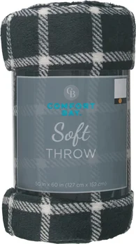 Comfort Bay Soft Throw Blanket, 50 in x 60 in, Assorted