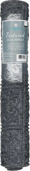 Comfort Bay Textured Doormat, 24 in x 36 in, Gray