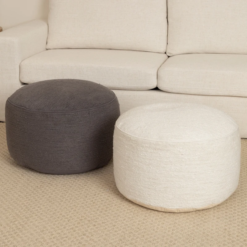 Boucle Round Pouf