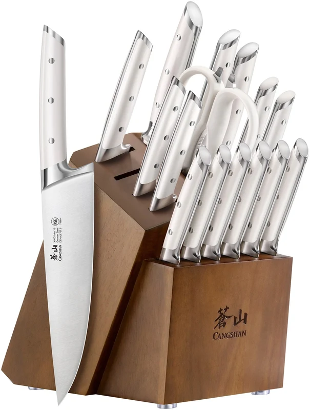 Cangshan Denali Series German Steel Forged 17-piece Knife Block Set