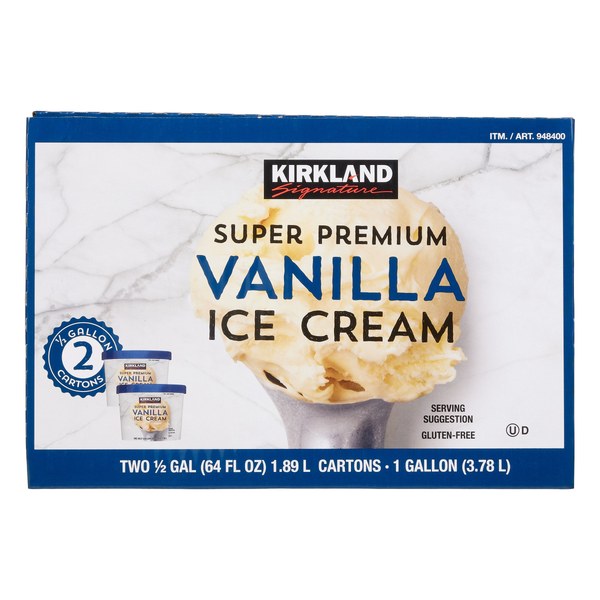 Kirkland Signature Super Premium Vanilla Ice Cream
