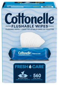 Cottonelle Fresh Care Flushable Wipes, 560 Wipes