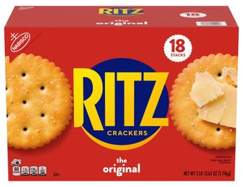 RITZ Crackers, Original, 61.65 oz, 18-count