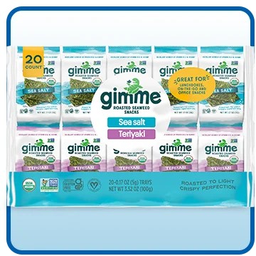 Gimme Organic Seaweed Variety Pack, .17 oz, 20-Count