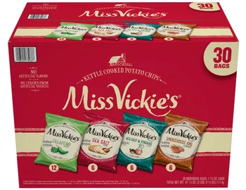 Miss Vickie's Kettle Cooked Potato Chips, 1.38 oz, Variety Pack, 30-count
