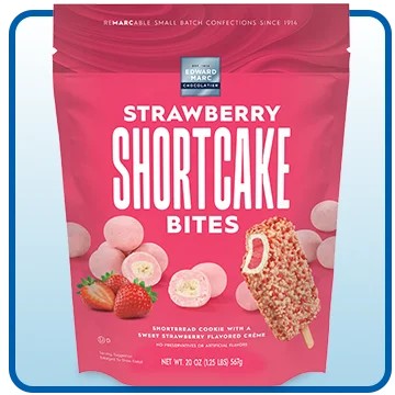 Edward Marc Strawberry Shortcake Bites, 20 oz