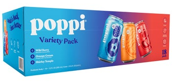 Poppi Soda, Variety Pack, 12 fl oz, 18-count