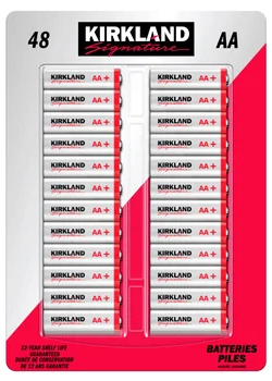 Kirkland Signature Alkaline AA Batteries, 48-count