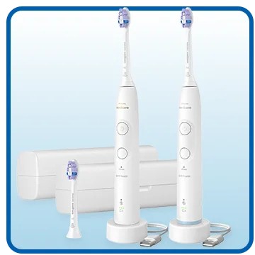 Philips Sonicare Advanced Clean Rechargeable Electric Toothbrush, 2-Pack