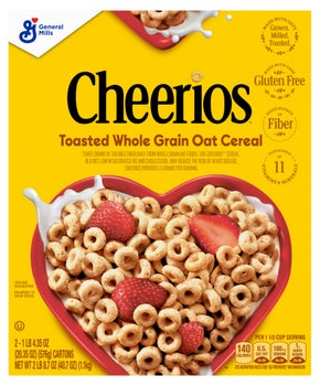 General Mills, Cheerios Cereal, 20.35 oz, 2-Count