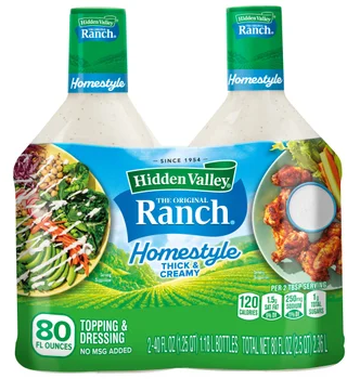 Hidden Valley Original Ranch Homestyle Dressing, 40 fl oz, 2-count