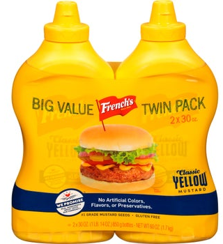 French's, Classic Yellow Mustard, 30 oz, 2-count