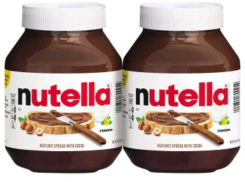Nutella Hazelnut Spread with Cocoa, 33.5 oz, 2-count