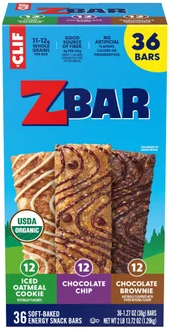 Clif Kid ZBar Organic Granola Bar, Variety Pack, 1.27 oz, 36-count