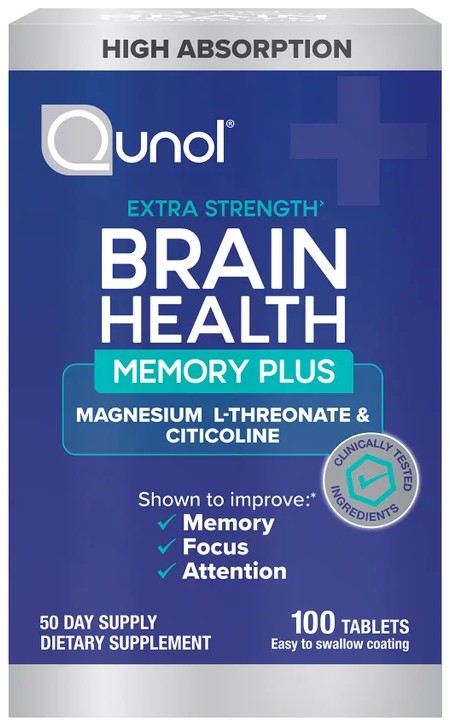 Qunol Brain Health Memory Plus Tablets