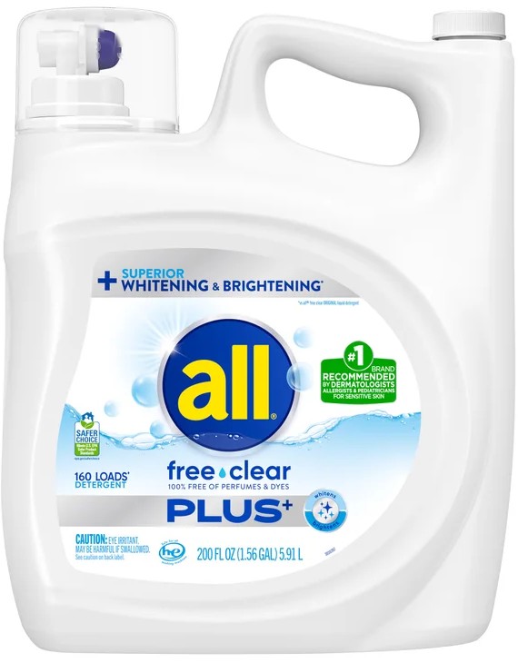 All Free & Clear Plus Laundry Detergent Liquid
