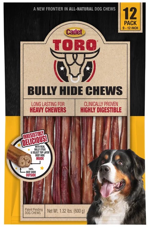 Cadet Toro Bully Hide Chews for Dogs