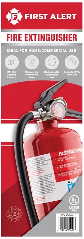 First Alert Fire Extinguisher