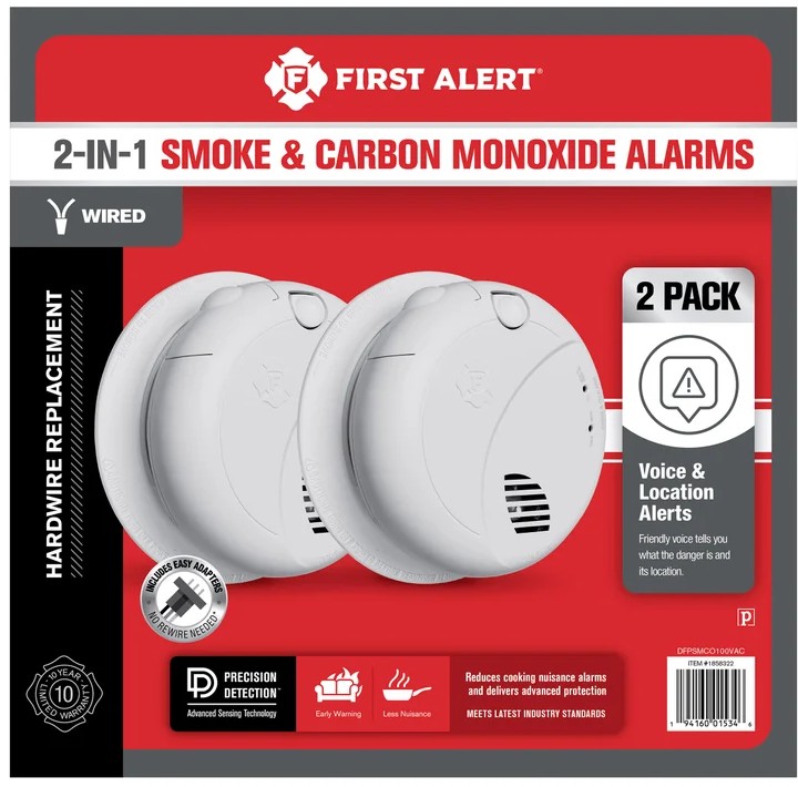 First Alert Wired Smoke/CO Alarm